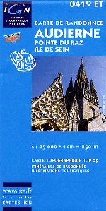 Pointe Du Raz Carte Ign Et Topographique De La Trace Gps Pour Cette Randonnee