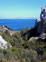 CALANQUE DE L EREVINE PAR ENSUES-LA-REDONNE-bouches-du-rhone