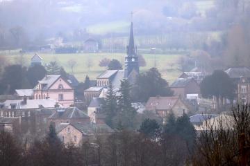 LES MOUTIERS-HUBERT VERS NOTRE-DAME-DE-COURSON-calvados