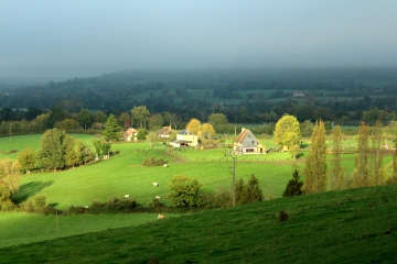 LE MESNIL-SIMON ( LE CHEMIN DE LA BUTTE )-calvados