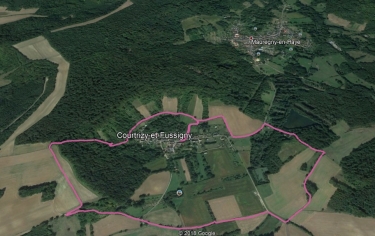 PAR DESSUS LA MONTAGNE DE COURTRIZY-aisne