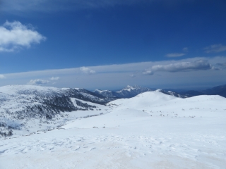 RAQUETTES SUR LES HAUTEURS DE LA STATION D ESE (BASTELICA)-corse-du-sud