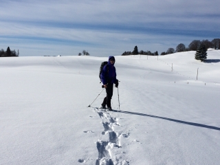 CHAPELLE-DES-BOIS - BOIS D AMONT EN RAQUETTE-doubs