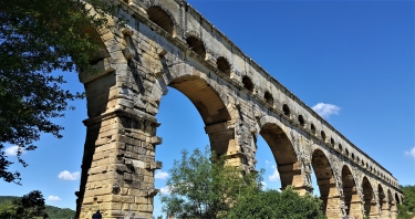 LE PONT DU GARD DEPUIS ST-BONNET-gard