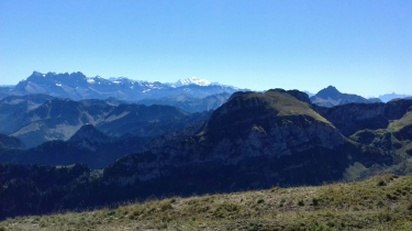 POINT DE VUE SUR LE LAC LEMAN  DEPUIS LE SOMMET DU GRAMMONT-suisse