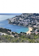 ROSES - ENTRE VILLE - CHEMIN - DOLMEN - MENHIR ET MER-espagne