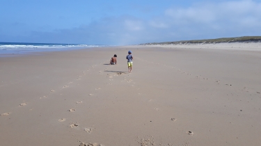 AU NORD DU PORGE -BOUCLE DE 10.2 KMS - PLAGE LE MATIN - FORET L APRES-MIDI-gironde