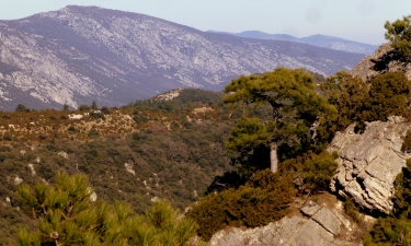ROC DE LA VIGNE DEPUIS LES GORGES DE L HERAULT - HAMEAU DES LAVAGNES - BAUME DE L OLIVIER-herault