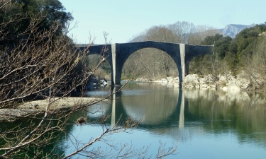 RAVIN DES ARCS - PONT ET CHAPELLE DE SAINT ETIENNE D ISSENSAC-herault