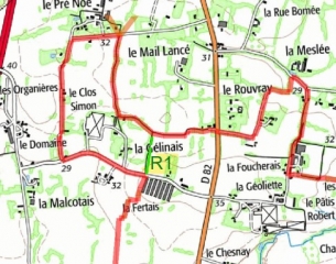 ENTRE NOYAL-CHATILLON ET VERN - QUI RELIE LES CIRCUITS DE L ORSON ET DE LA TOUCHE-ille-et-vilaine