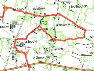 ENTRE NOYAL-CHATILLON ET VERN - QUI RELIE LES CIRCUITS DE L ORSON ET DE LA TOUCHE-ille-et-vilaine