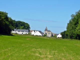 VALLERES SES PETITES VALLEES ENCAISSEES ET SON COTEAU COUVERT DE VIGNES ET DE VERGERS-indre-et-loire