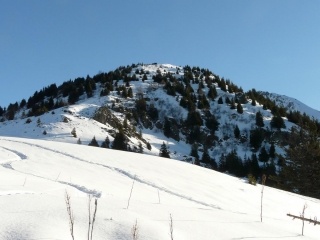 MONT SAINT-MURY (2038M) PAR LE COL DE PRE LONG EN RAQUETTES A NEIGE-isere
