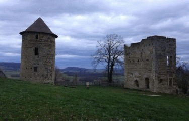 GILLONNAY - RUINES DU CHATEAU DE BOSCOZEL-isere