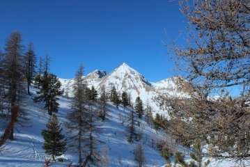 COL DE L IZOARD EN RAQUETTE-hautes-alpes