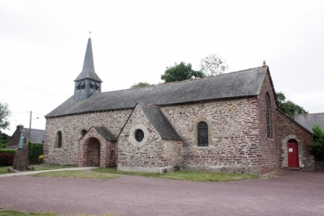 BROCELIANDE - DU CHATEAU DE TRECESSON A L EGLISE DU GRAAL -TREHORENTEUC-morbihan