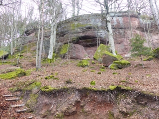 NEUSTADTMUHLE - HASELBOURG - GROTTES - FALKENBERG - LASCHBACH - SITE TROGLO -moselle