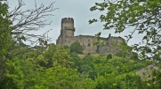 LE CHATEAU DE TOURNOEL DE VOLVIC DEPUIS ENVAL-puy-de-dome