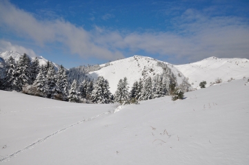 RAQUETTES AU PIC BERSAUT (VALLEE D OSSAU)-basque