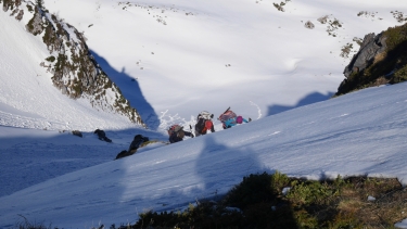 MONTAGNON DE BIELLE PAR SON COULOIR NORD-basque
