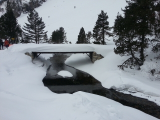 CAUTERETS - PONT D ESPAGNE EN RAQUETTE-hautes-pyrenees