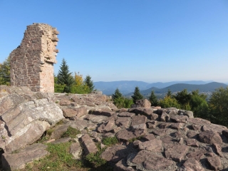 VERS LE CHATEAU DU HOHNACK-haut-rhin