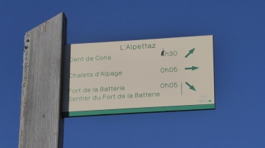 FORT DE LA BATTERIE OU BATTERIES DE L ALPETTAZ (1444M) EN BOUCLE PAR LE VILLARD-savoie