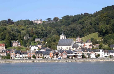LA MAILLERAYE-SUR-SEINE - BORD DE SEINE - VATTEVILLE-LA-RUE-seine-maritime