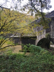 PAMPELONNE - LE CHATEAU ET LE PONT DE THURIES-tarn