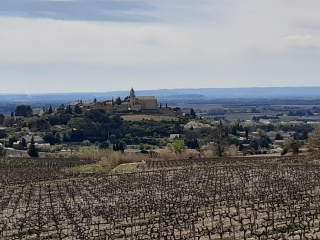CAIRANNE - SERRE DE LA GARDE VIA LE COL DE VIARES-vaucluse